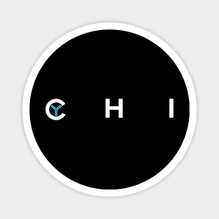 Classic CHI Chicago design Magnet